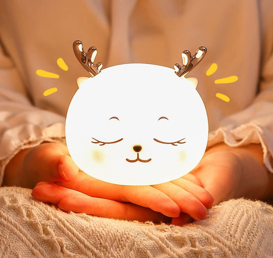 Adorable Elk LED USB Rechargeable Touch Sensor Night Light